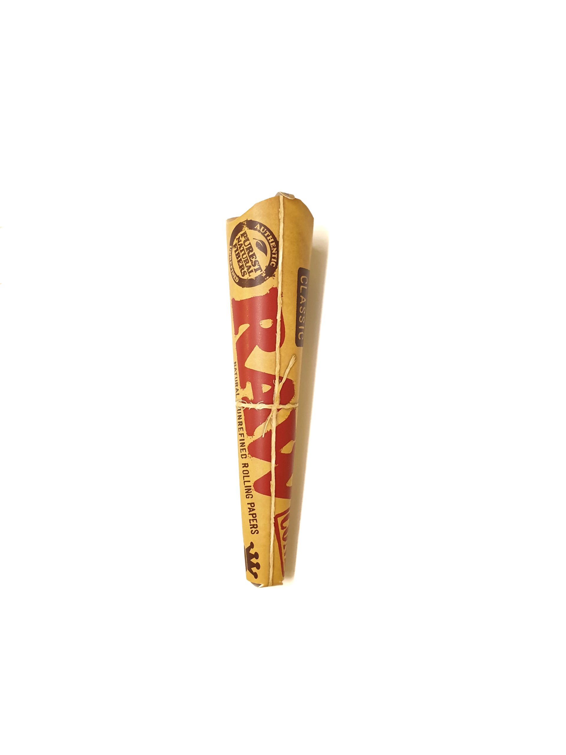 Färdigrullad RAW Classic King Size cone i oblekt papper