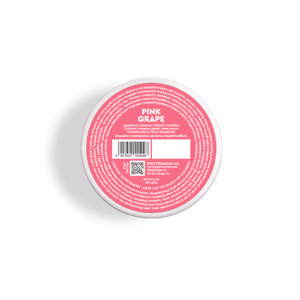 Pink Grape back of can