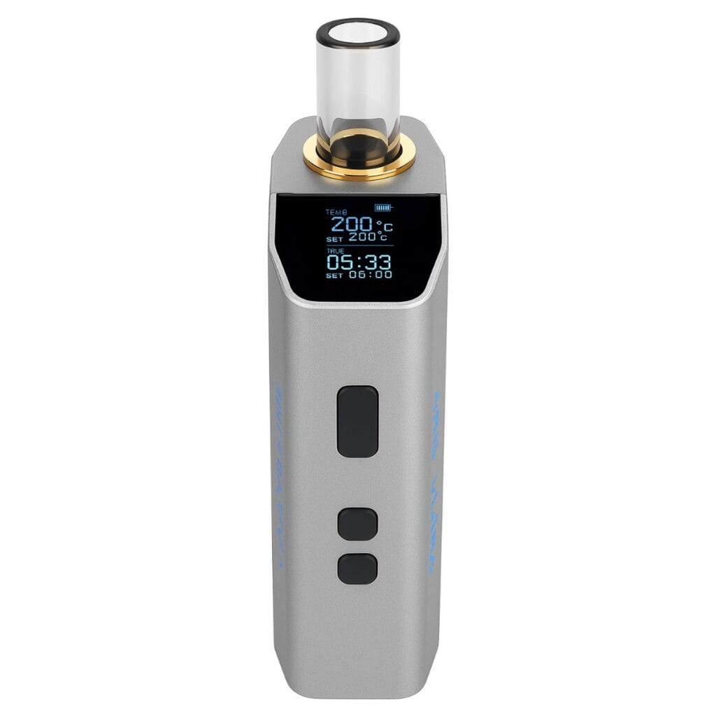 WOLKENKRAFT ARiS ULTRA Dry Herb Vaporizer Gun Metal display