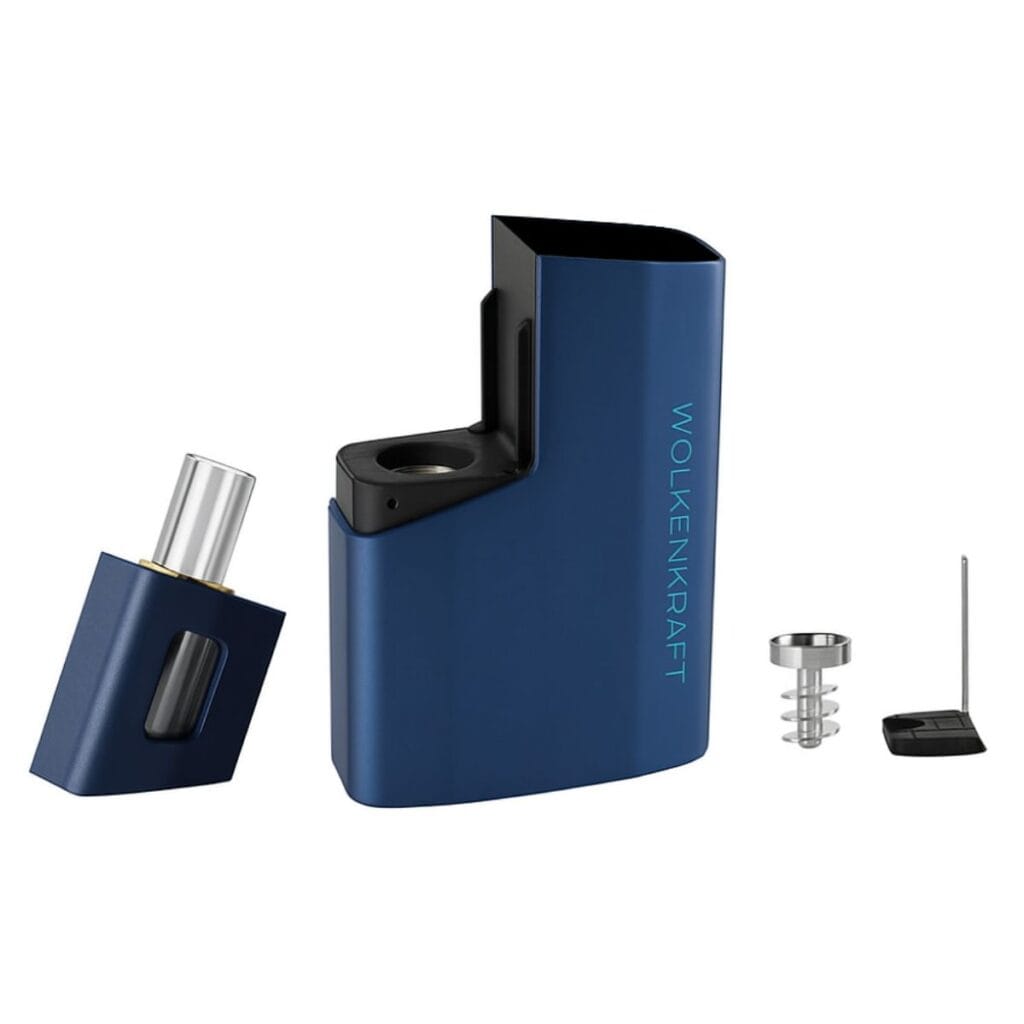 WOLKENKRAFT ARiS ULTRA Dry Herb Vaporizer night blue open 2
