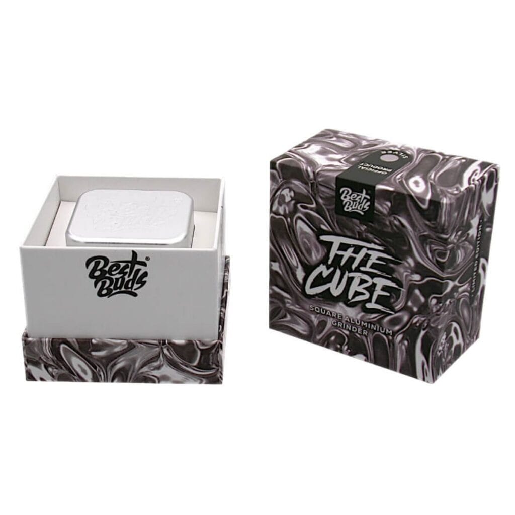 Best Buds The Cube Silver box open 2