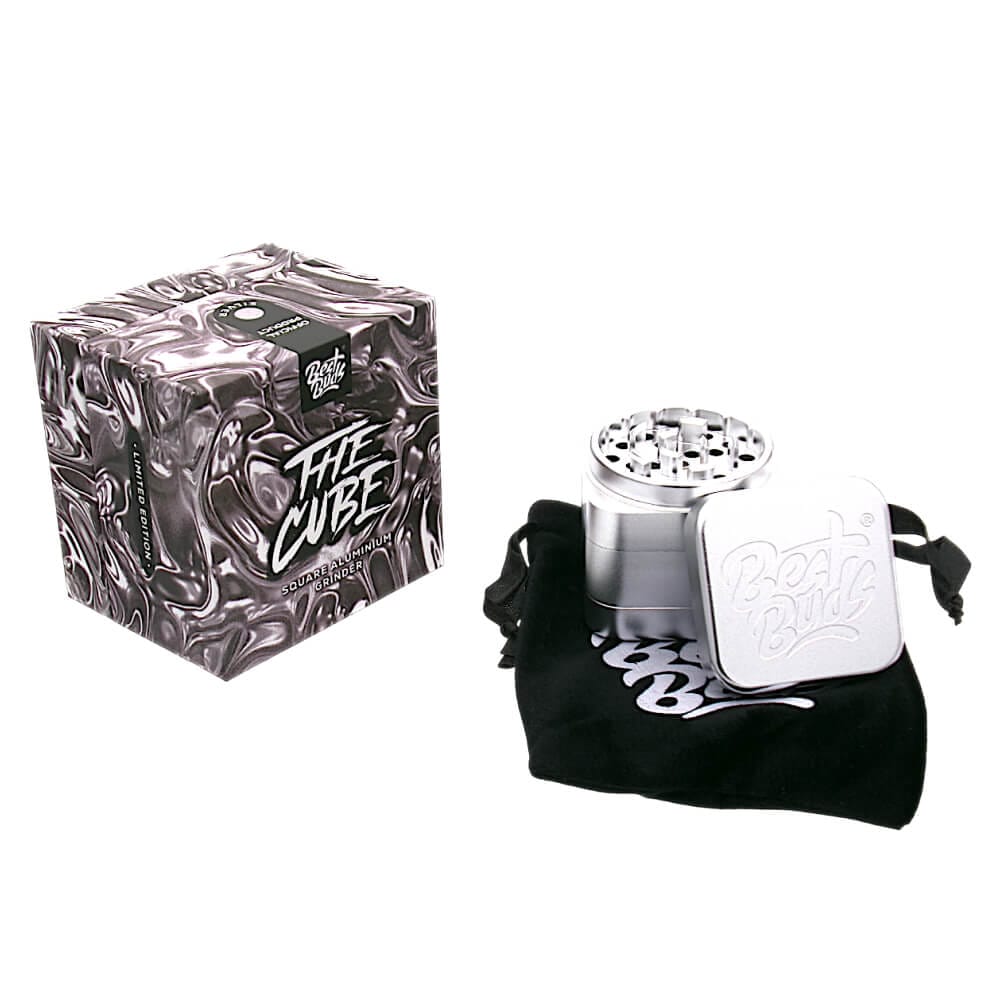 Best Buds The Cube Silver box open