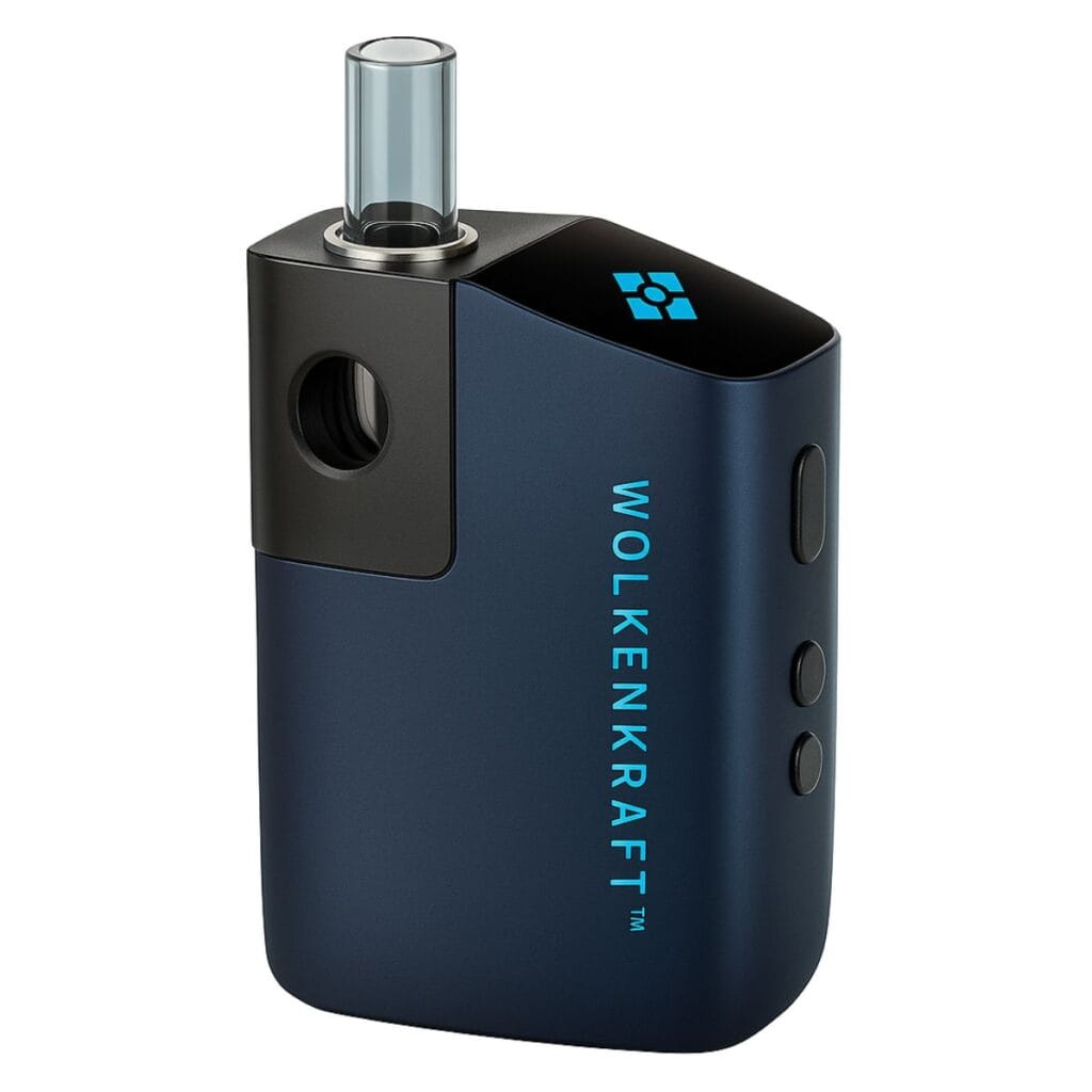 Wolkenkraft fx mini dry herb vaporizer night blue side 3