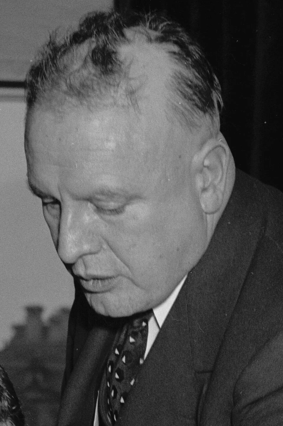Porträtt av Harry J. Anslinger, chef för Federal Bureau of Narcotics, 1938