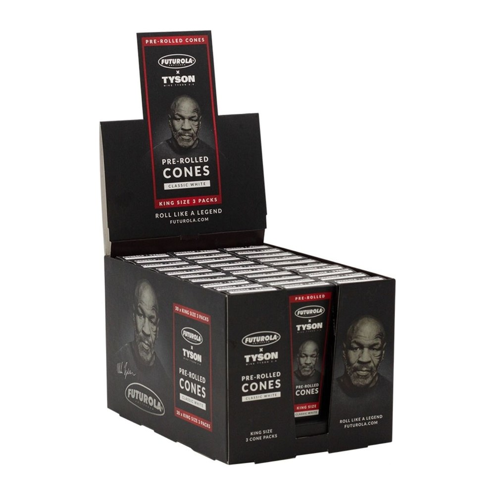 Futurola x Tyson 2.0 cones i display