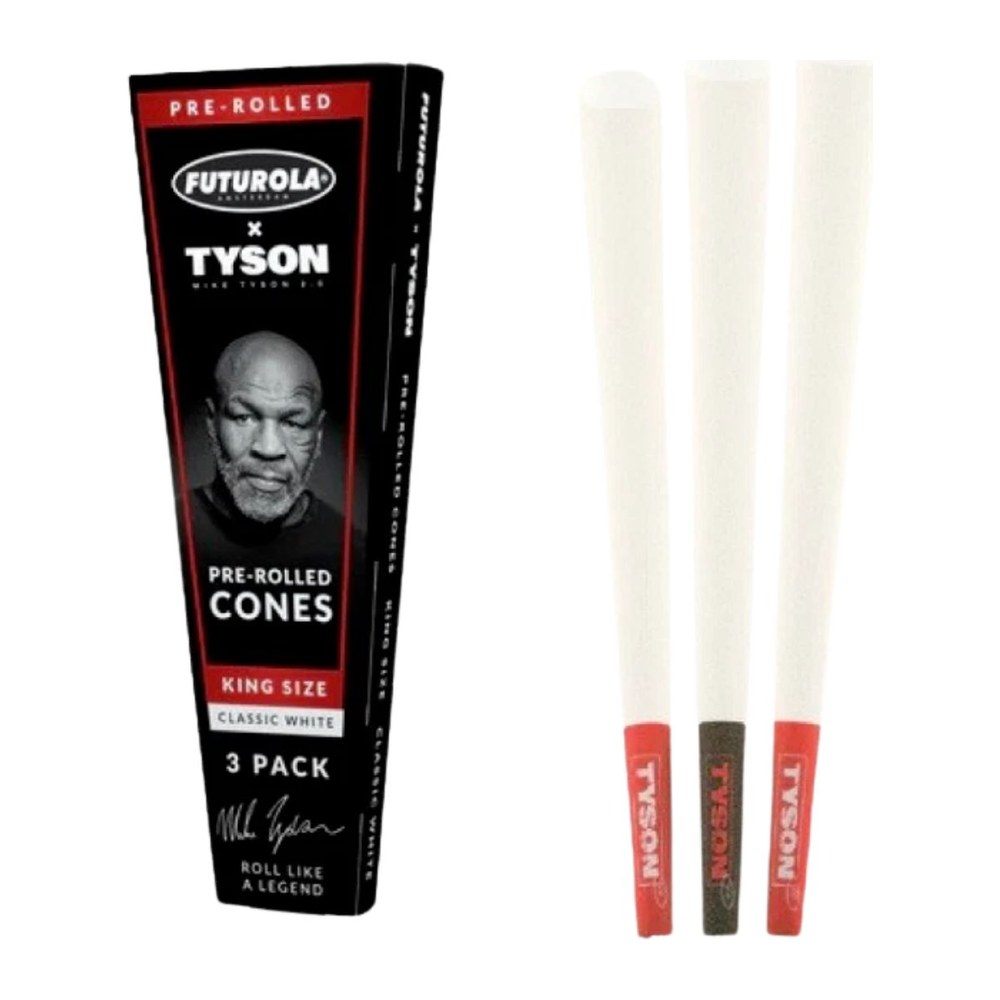 Futurola x Tyson 2.0 King Size cones 3-pack