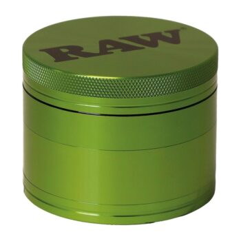 RAW aluminiumgrinder 56 mm i grönt