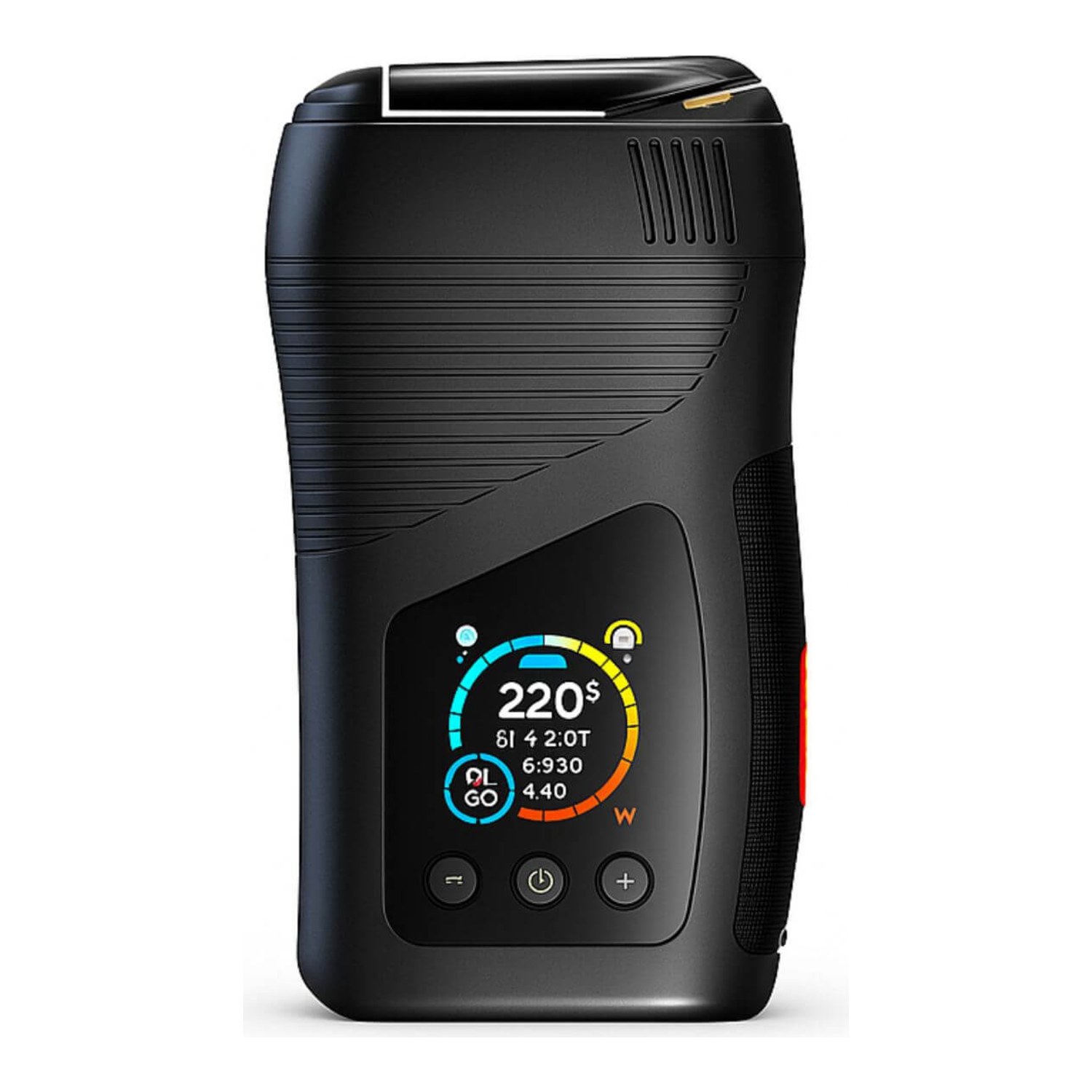 WOLKENKRAFT LIVE vaporizer framifrån med färgdisplay
